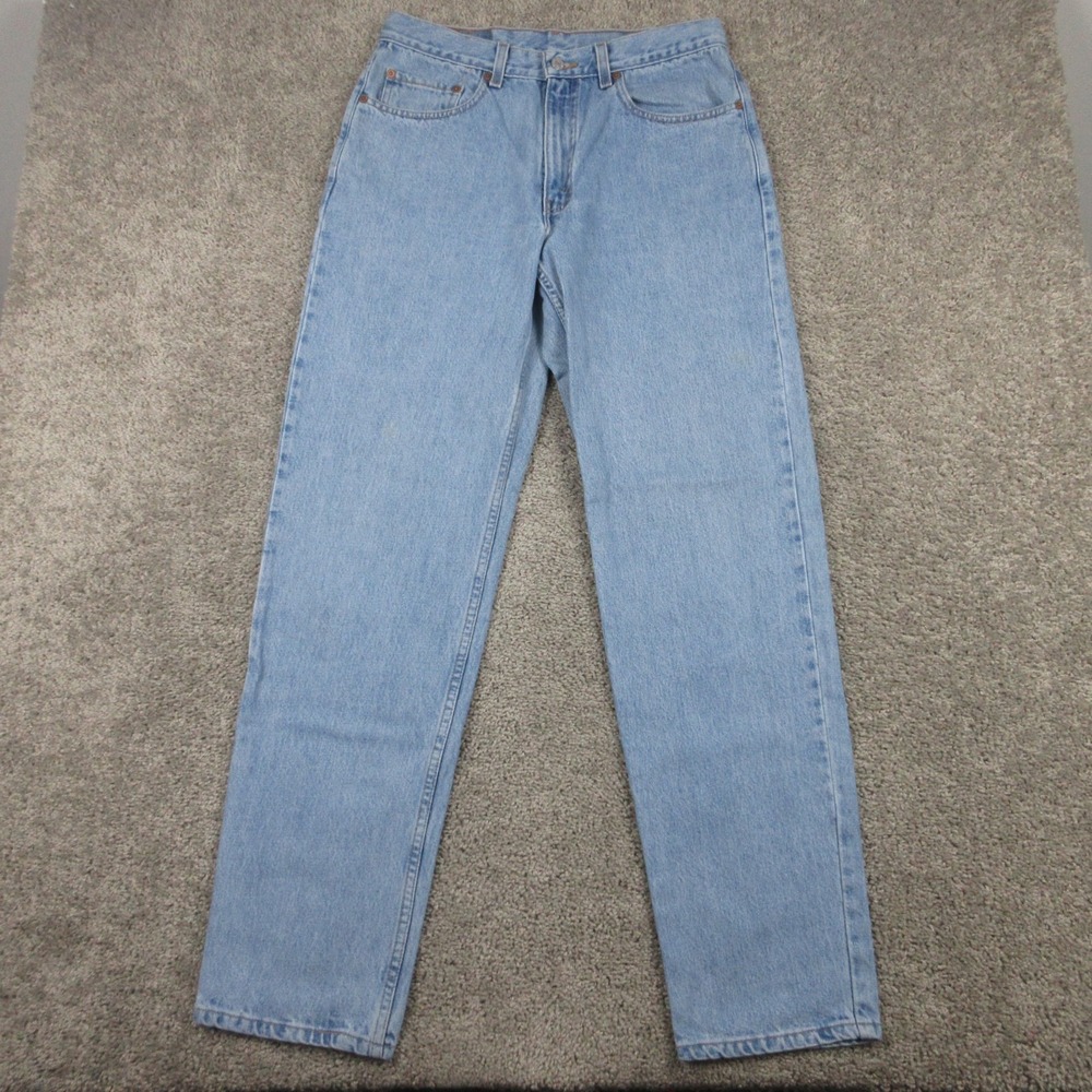 Levis Jeans Mens 34x34 Blue 550 Relaxed Tapered Baggy Y2K Cotton Denim Pants